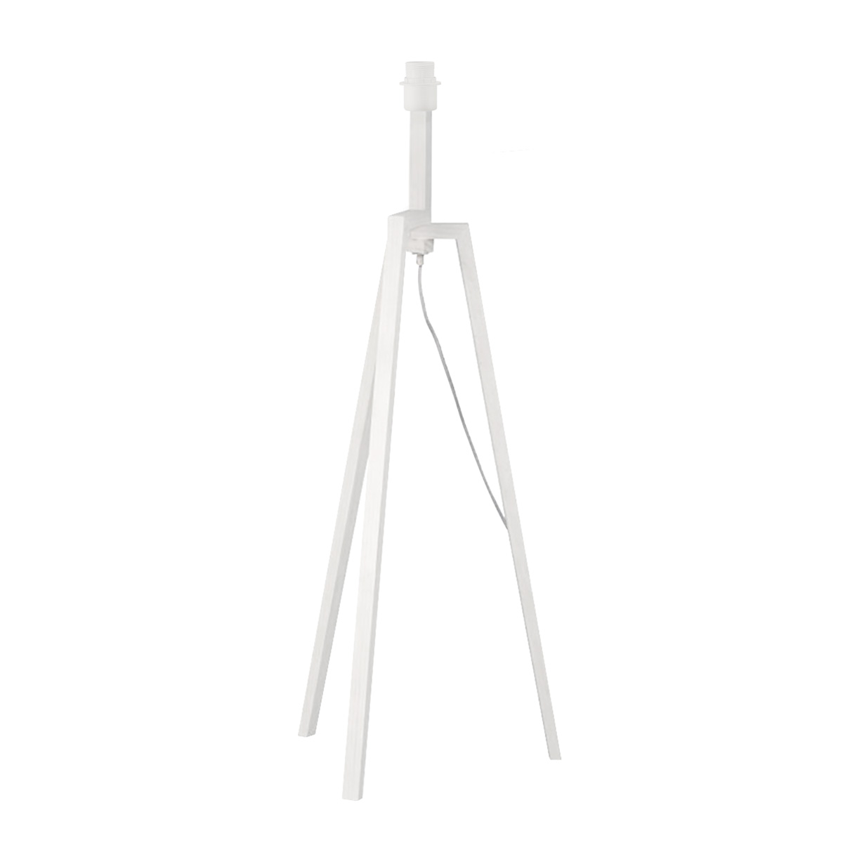 Home sweet home vloerlamp Woody ↕ 130 cm - hout - excl. kap